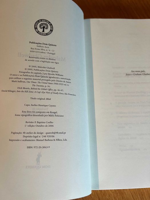 BLINK !     Malcolm Gladwell