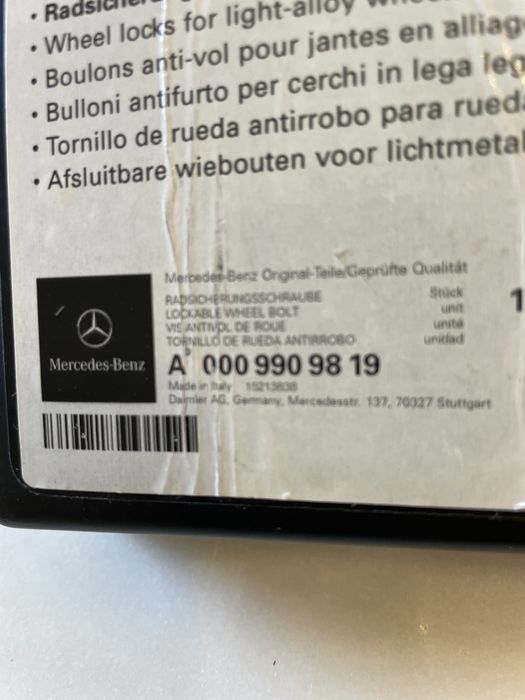 pernos porcas parafusos segurança novos originais Mercedes GLE