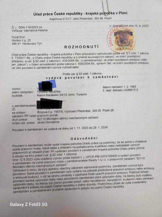 Запрошення на Чеські CZ робочі візи для ІНДІЇ, ТУРЦІЇ І СНД країн