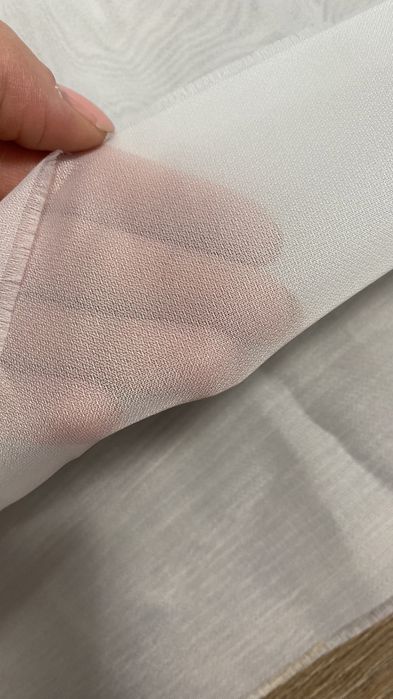 Тюль креп  белый остаток