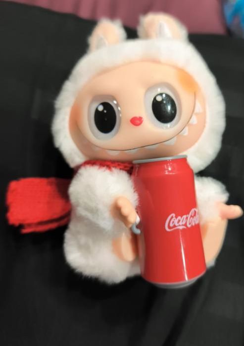 Брелок лабубу labubu the monsters coca-cola series popmart