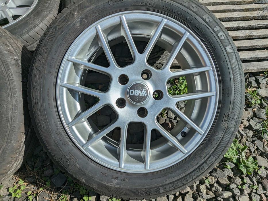 Диски DBW R16 5x112 ET35 Audi VW Passat Golf Skoda Octavia Mercedes A4 шини літо 205/55R16