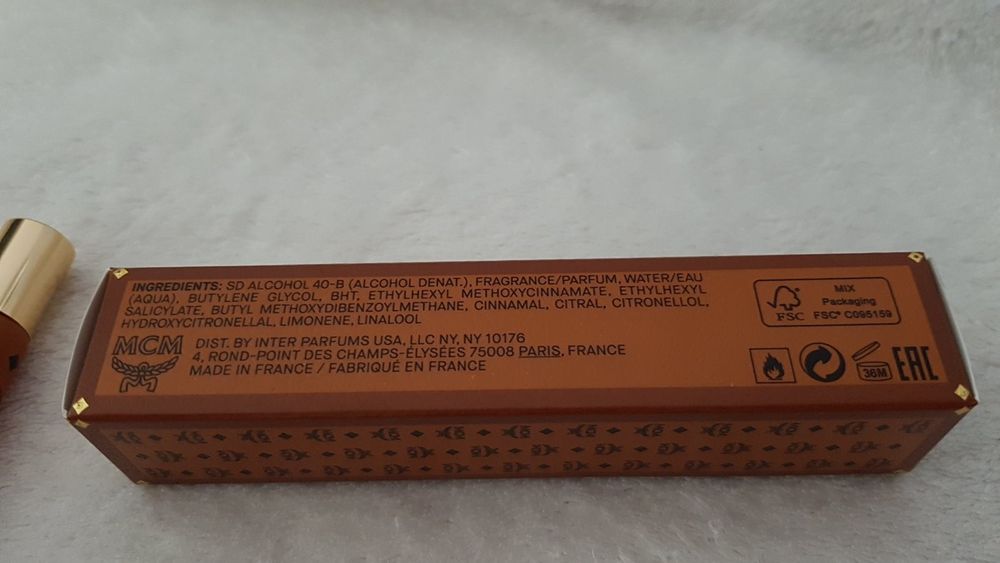 Мини версия  MCM парфюм 10мл,оригинал,годен до 01.2023.