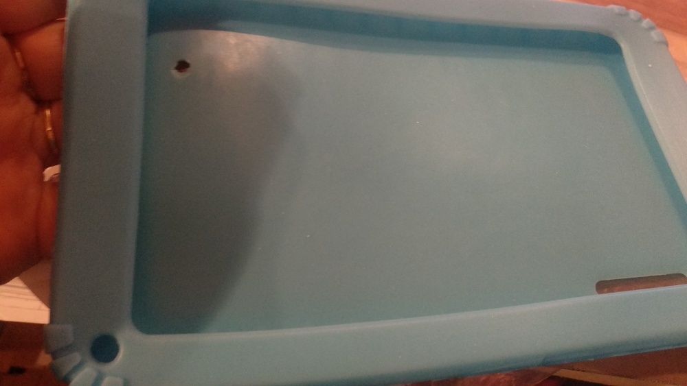 силиконовый чехол для электронной книжки планшета ярко голубой d=21 cm