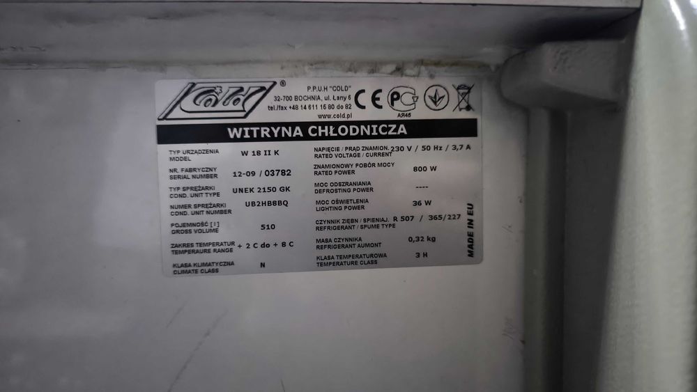 Продам холодильну вітрину Cold W 18 ІІ K/