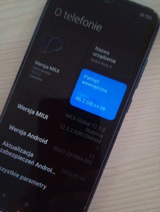 Xiaomi Redmi Note 8 4/64GB Neptune Blue | Cały zestaw, Słuchawki, Etui