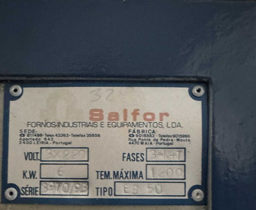 Forno Elétrico de Cerâmica Salfor – 1200 °C | Profissional