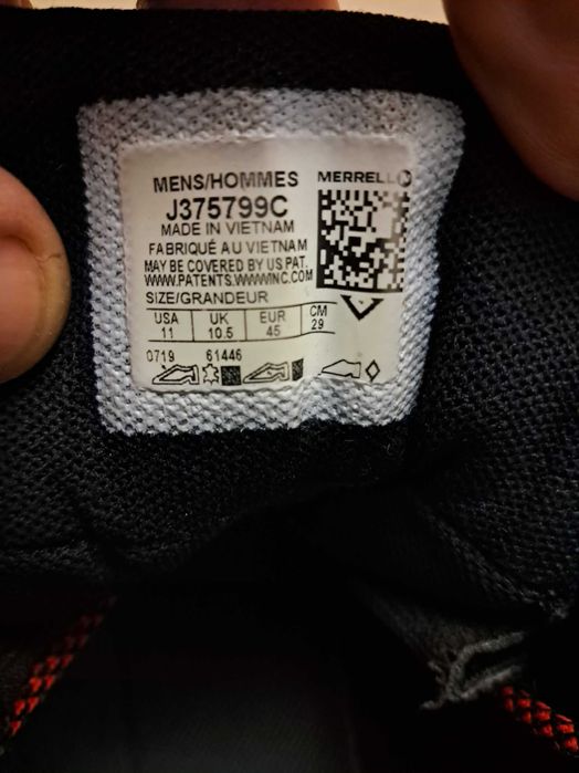 Ботинки мужские  Merrell оригинал 45 размер