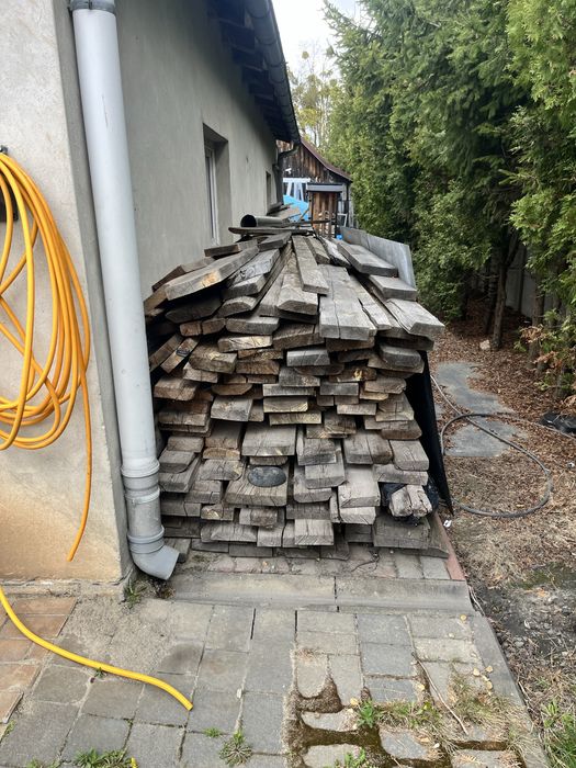 Deski grube dlugie 4m przykryte