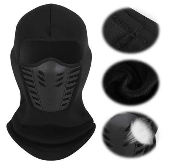 kominiarka maska Ninja termiczna na rower gogle hulajnogę skuter narty