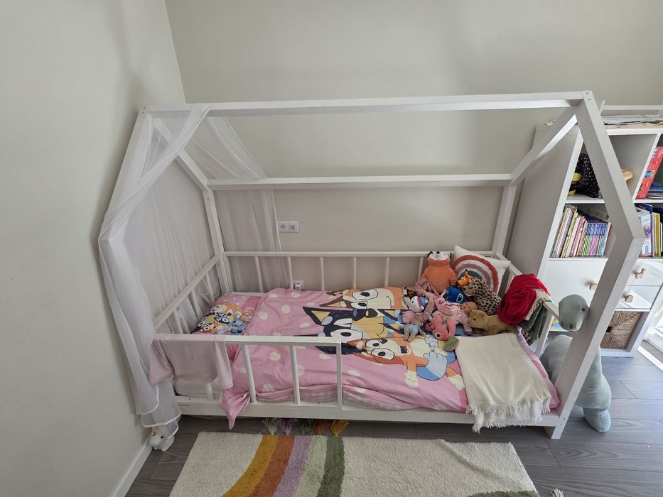 Cama criança 200×90cm forma casinha