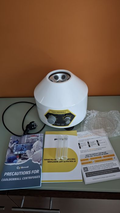 Centrífuga de laboratório CGOLDENWALL 6 x 20 ml, centrífuga de mesa PRP PRF 4000 rpm,