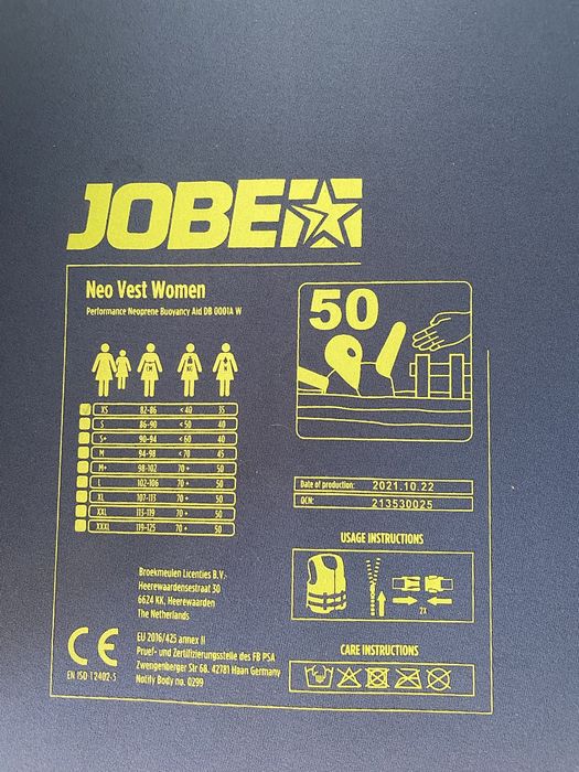 Kamizelka ratunkowa Jobe Neoprene XS