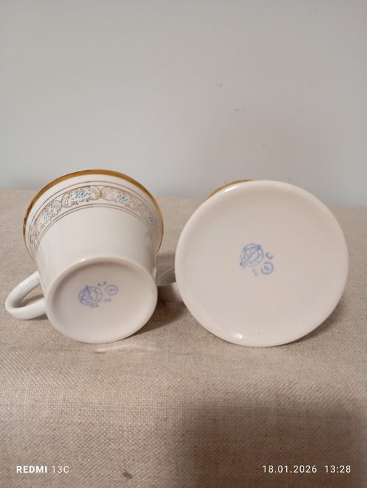 Чашки, молочник. Винтаж 60е