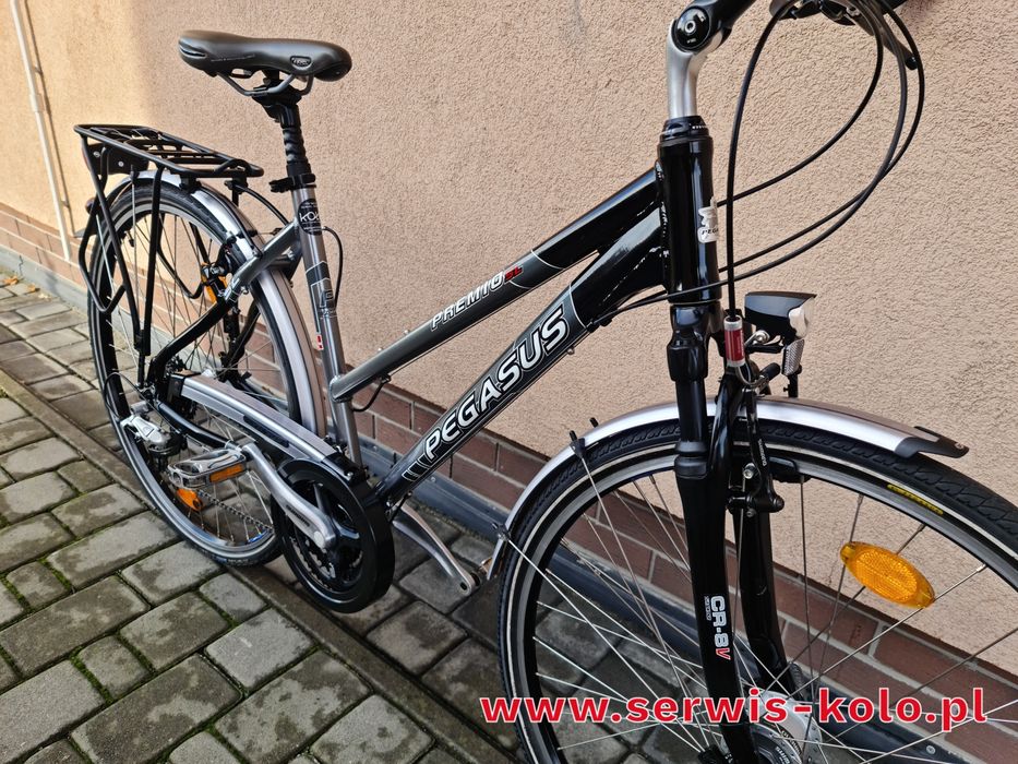 Rower damski damka trekkingowa PEGASUS koła 28 SHIMANO DEORE aluminium