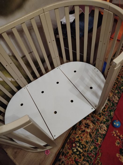 Дитяча кроватка та матрас трансформер Angelo  моко