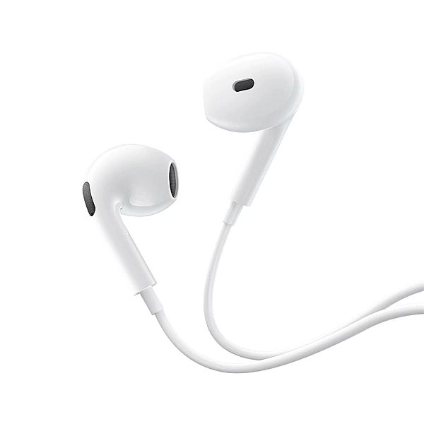 Słuchawki Baseus Encok CZ19 z USB-C przewodowe douszne - białe