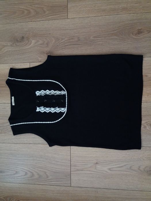 Czarna kamizelka 36 38 M jak nowa