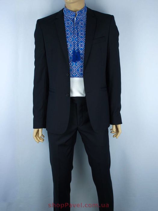 Чоловічий темно-синій костюм Legenda class