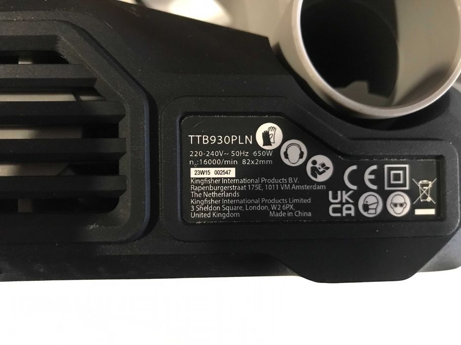 Електрорубанок TITAN TTB930PLN,650 Вт, з Англії