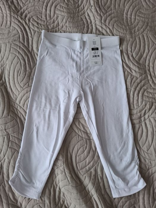 Legginsy białe  cool club rozm 122 nowe