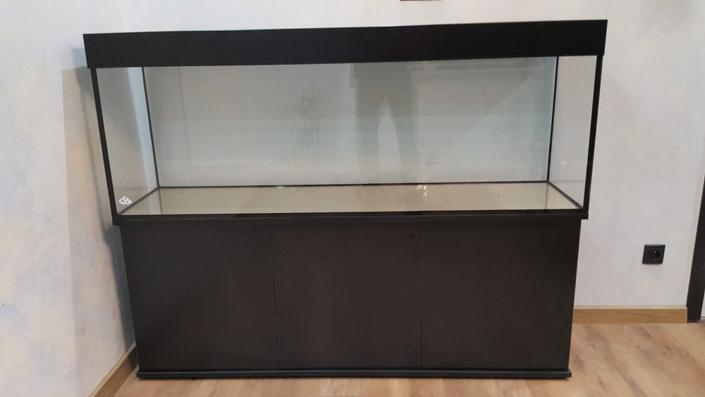 Zestaw akwariowy 150x50x60 akwarium szafka pokrywa alu