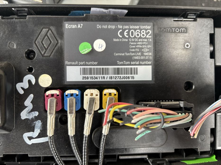 Радіо Renault Megane 3 комплект аудіо системи TomTom