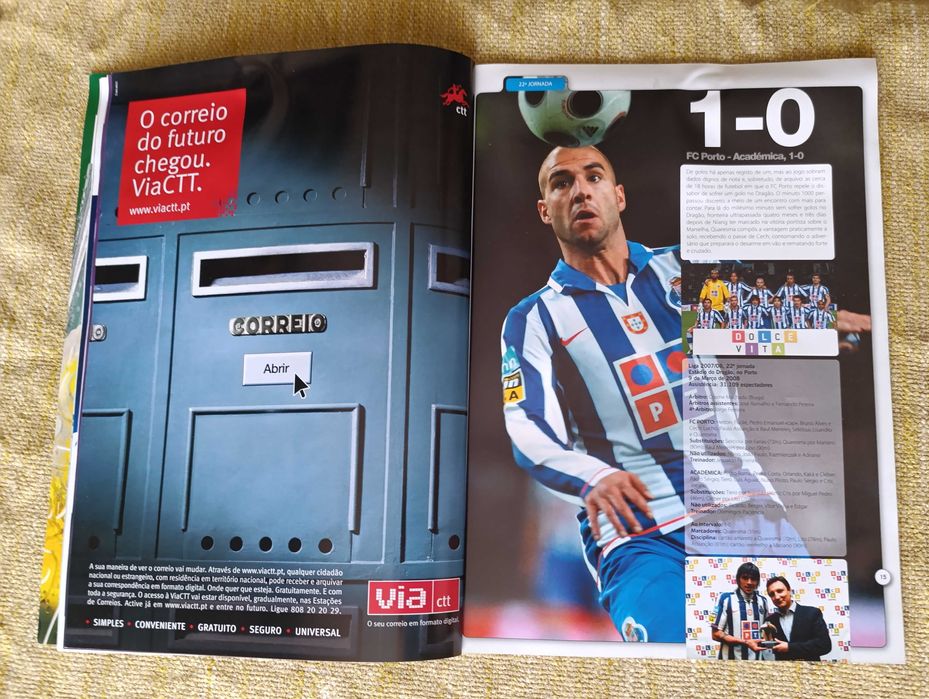 Revista Futebol Dragões Marcha Triunfal - Especial Quaresma e B. Alves