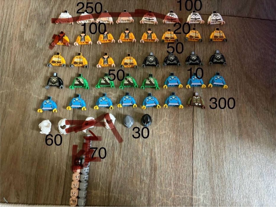 Рідкісні деталі до фігурок Lego оригінал