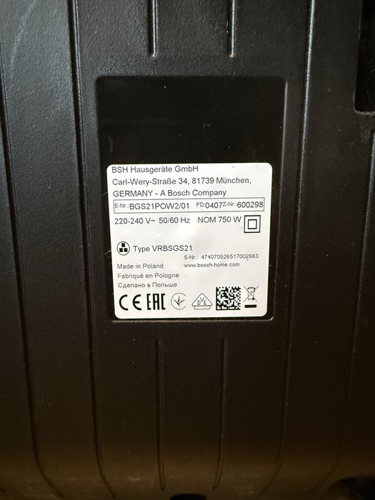 Odkurzacz Bosch ProPower