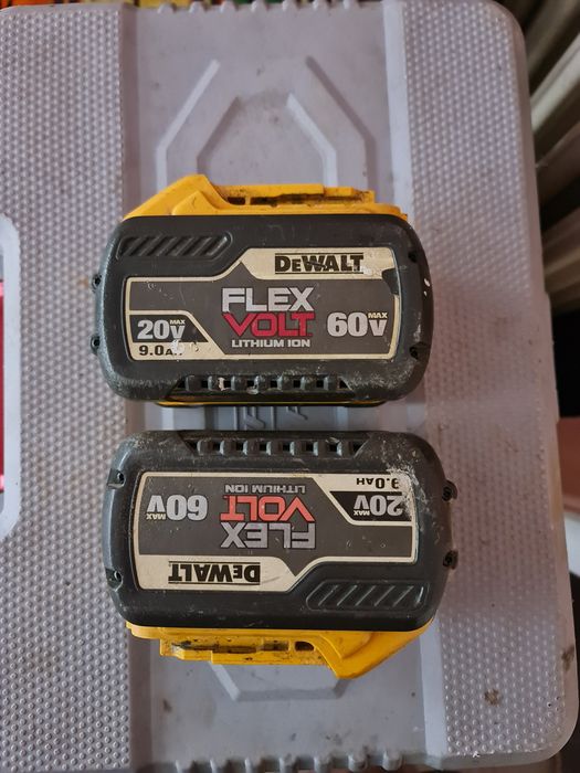 Продам акумулятори DeWalt FlexVolt 54/60 9Ah