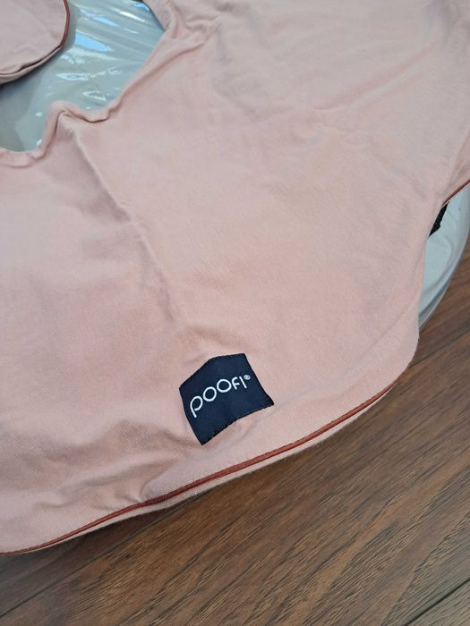 Poofi poduszka do karmienia organic jasny szary + pokrowiec herbaciany