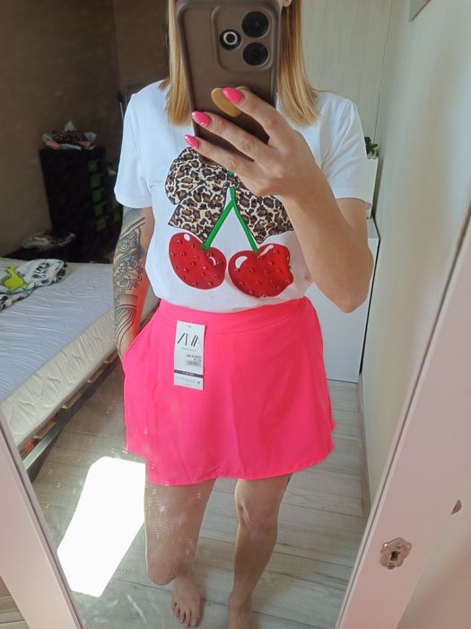 Spódnico-spodenki neon