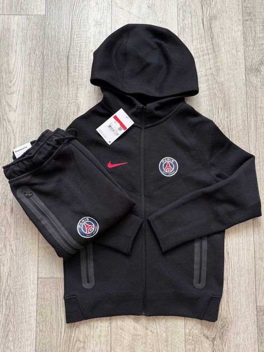 ОРИГІНАЛ! Костюм Nike Tech Fleece PSG L Kids | FQ3511-010_FQ3513-010
