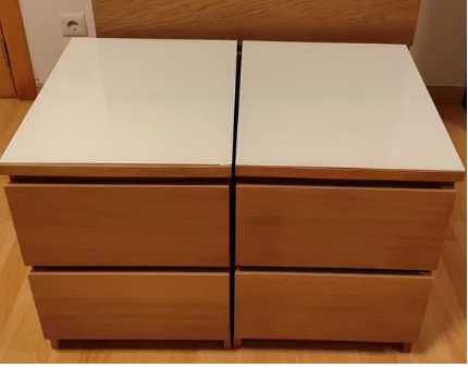 Tampo de vidro para cabeceira MALM - IKEA