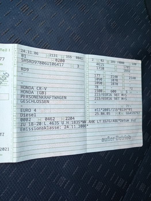 Honda CR-V 2.2 diesel 4#4