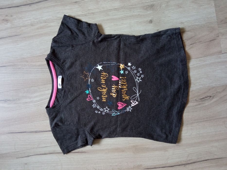 Koszulka dziewczęca z krótkim rękawem, tshirt, rozmiar 122