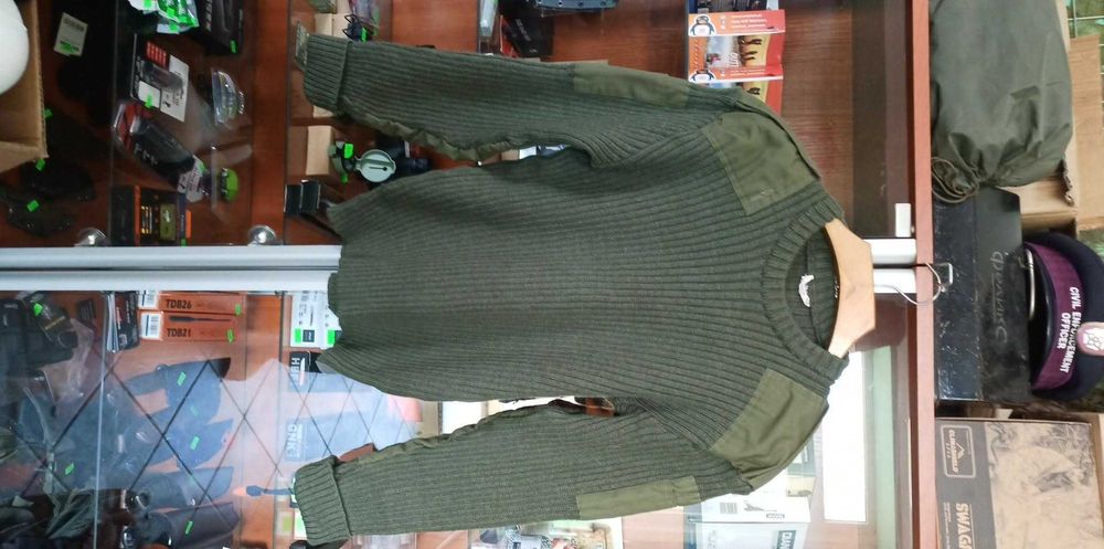 Sweter Wojskowy Armia Dania Hmak olive r.Large 1992 wełna