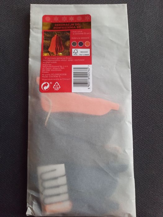 Dekoracja do powieszenia 3d