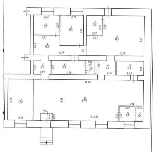 Продаж фасадного приміщення 189 м² в центрі Ромен (Бульвар Шевченка, 8)
