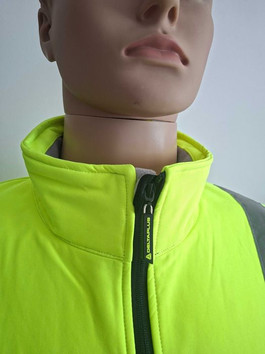 Kurtka męska Delta Plus Lega softshell żółta fluo odblask nowa z metkami roz. XL
