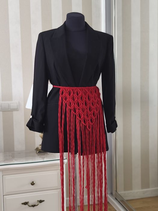 Пояс макраме припинда