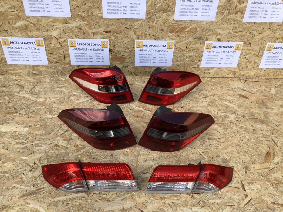 Кришка багажника хачбек Renault Laguna 3 08-15р скло ляда (Є КОЛЬОРА!)