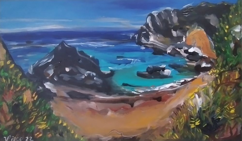 Acrílico sobre tela, 30x50 cm, 2022