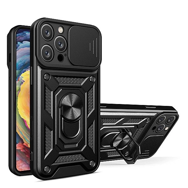 Etui Hybrid Armor Camshield na iPhone 16 Pro pancerne z osłoną na apar