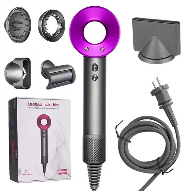 Професійний фен Super Hair Dryer 5 в 1 з іонізацією 1600 Вт