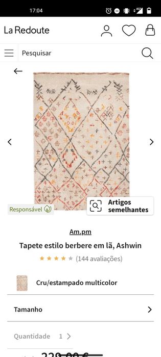 Vendo tapete estilo berbere laredoute