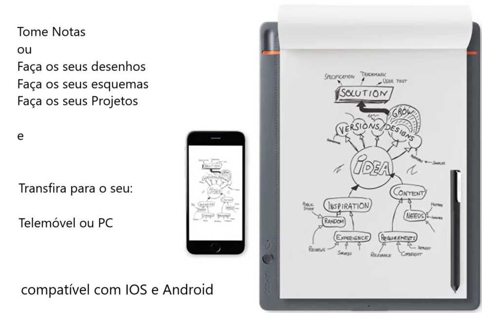 Bamboo Slate A4 - Notebook inteligente e produtivo
