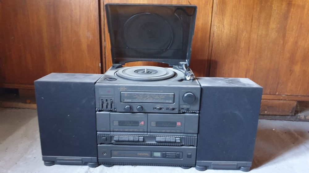 Wieża HCM cd gramofon kasety radio jak unitra tonsil grundig sansui