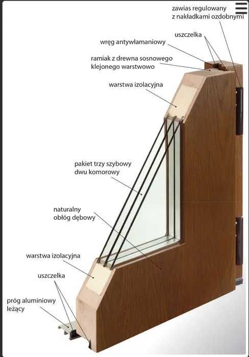 Drzwi zewnętrzne dębowe Producent Pomiar Montaż Dostawa Dotacja